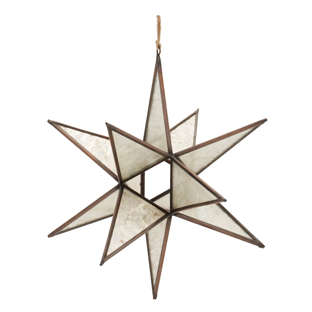 Melrose Moravian Star Brass Christmas Ornament - 7.25" - Bronze